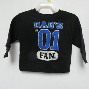 Garanimals baby Boy's long sleeve fleece Sweater 12 months black dad's no.01 fan